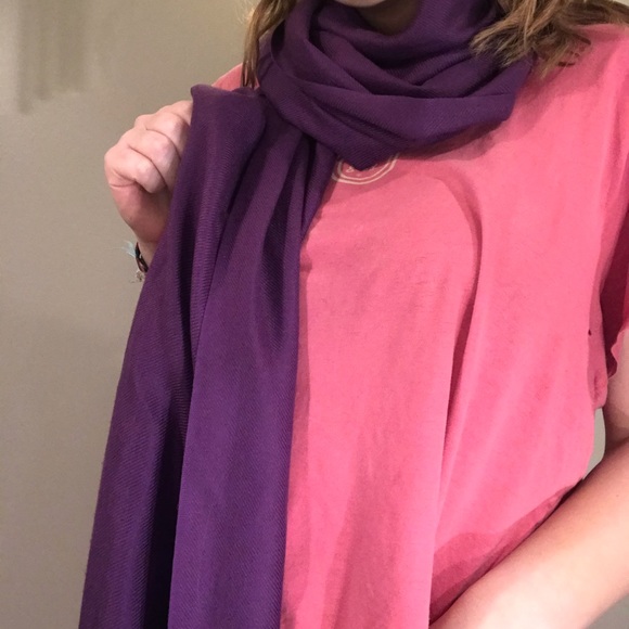 Silky Soft Purple Scarf - Picture 3 of 4